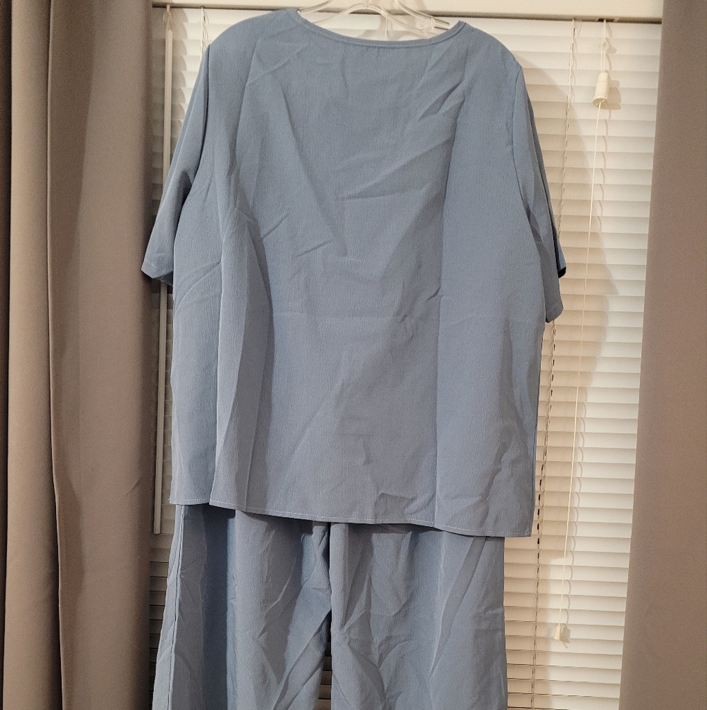 Light blue pantsuit